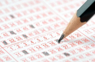 Lottery Ticket and Pencil